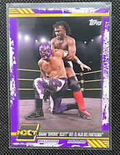 Isaiah "Swerve" Scott #16 WWE NXT Topps 2021 Purple Wrestling Trading Card.