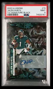 2022 PaninI Illusioni Trofeo Collezione Firme Nero Jalen Fa male Auto 3/5 - Foto 1 di 2