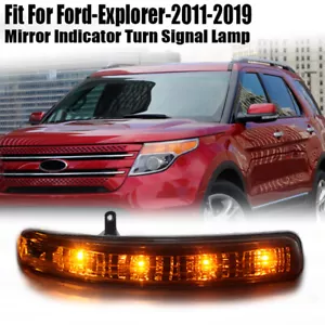 Left LED Mirror Indicator Light Turn Signal Assemblies For 2011~19 Ford Explorer - Foto 1 di 11
