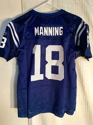 Camiseta para mujer Reebok NFL INDIANAPOLIS Colts Peyton Manning azul talla S Foto 1 de 2