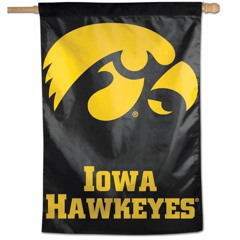IOWA HAWKEYES 28"X40" BANNER FLAG NEW WINCRAFT 👀 Cover