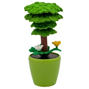 Playmobil maceta verde grande arbusto flores cuidad casa tienda granja - Imagen 1 de 1