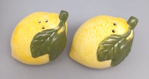 Salero y pimentero de cerámica limón comedor de verano amarillo usado 🍋 - Imagen 1 de 6