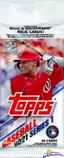 2021 Topps Series 1 Baseball HUGE Factory Sealed JUMBO FAT PACK-40 Cards!