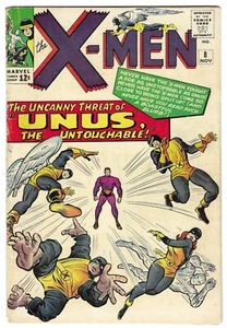 X-MEN #8 VG + 4.5 KEY ISSUE 1st Appearance UNUS THE UNTOUCHABLE! Classic Kirby - Picture 1 of 5