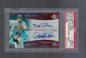 2005 Reflections Signatures RED #BCDJ Crosby Derek Jeter Dual Auto #83/99 (P) - Picture 1 of 1