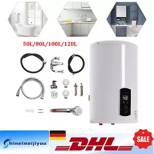 Elektro Warmwasserspeicher Boiler 50L 80L 100L 120L Handy Shower Steel Basin Tap - Bild 1 von 61