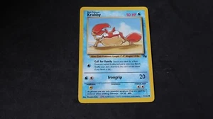 51/62 - Pokémon Karte - Krabby - Fossil Set - englisch - near mint(3) - Bild 1 von 4