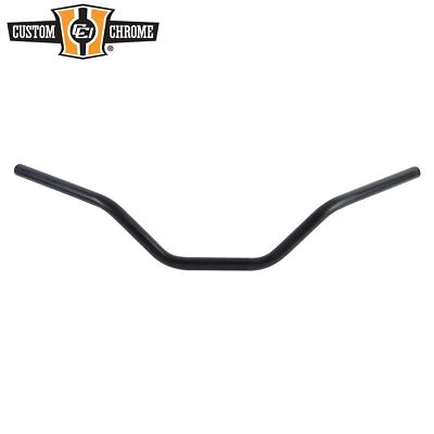 Manillar de acero negro satinado de 32" de ancho 1” apto para Harley XLX con hueco de cableado Foto 1 de 4