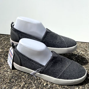 Skechers Bobs Womens 8.5M Gray Wool Knit Alpargata Espadrille Foam Loafer Flat - Picture 1 of 7