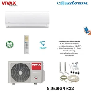 Aire acondicionado VIVAX N Design 9000 BTU + 8 m SET completo aire acondicionado split A++ - Imagen 1 de 15