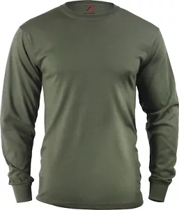 Camo Long Sleeve T-Shirt Tactical Military Crew Tee Undershirt Army Camouflage - Picture 1 of 40