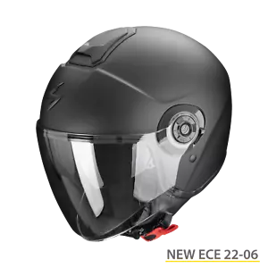 EXO-CITY II 2 CASCO JET DOPPIA VISIERA SCORPION EXO NERO OPACO SOLID MATT BLACK - Bild 1 von 7