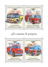 Fire Trucks MNH Stamps 2018 Guinea M/S