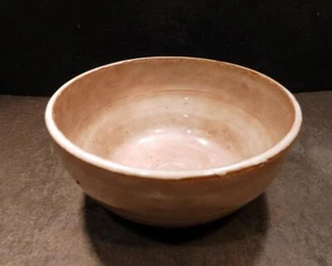Vintage Berea College Tan High Gloss Bowl, Signed HD and 21. - Picture 1 of 3