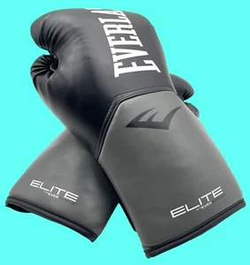 Everlast Elite Pro Style Training Gloves Black XL 16oz w/ Evershield - Picture 1 of 11