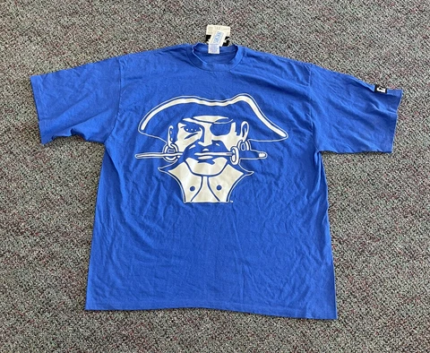 Brand New Starter Seton Hall Pirates T Shirt Size 2XL Authentic Rare Blue VTG Cover
