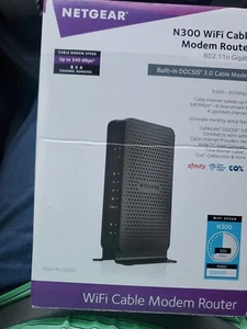 Netgear C300 WiFi Cable Modem Router 802.11 DOCS IS 3.0 - Picture 1 of 3