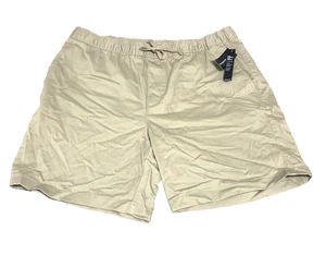 Alfani Men's Drawstring Stretch Casual Shorts 8" inch Beige/Tan Size XL - Picture 1 of 3