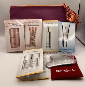 Elizabeth Arden 7pc Retinol + HPR & Prevage Discovery Set + Gua Sha Tool & Bag - Picture 1 of 12