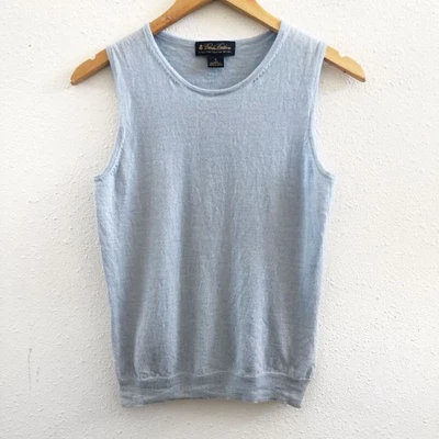BROOKS & BROTHERS Sleeveless 100% Merino Wool Knit Top Size Small - Image 1 of 4