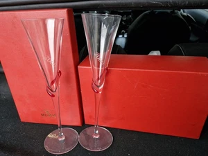 Coffret 2 flutes Champagne MUMM en verre de Murano fait main RARE ÉDITION 2000 - Imagen 1 de 7