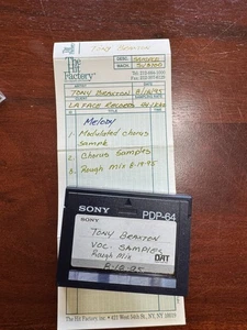 DAT-TONI BRAXTON 8/18/95 VOCAL SAMPLES MELODY MODULATED/ROUGH MIX *READ* RARE - Imagen 1 de 4