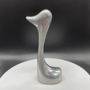 Vintage Hoselton Canada aluminum swan sculpture engraved marked MSM - Picture 1 of 6