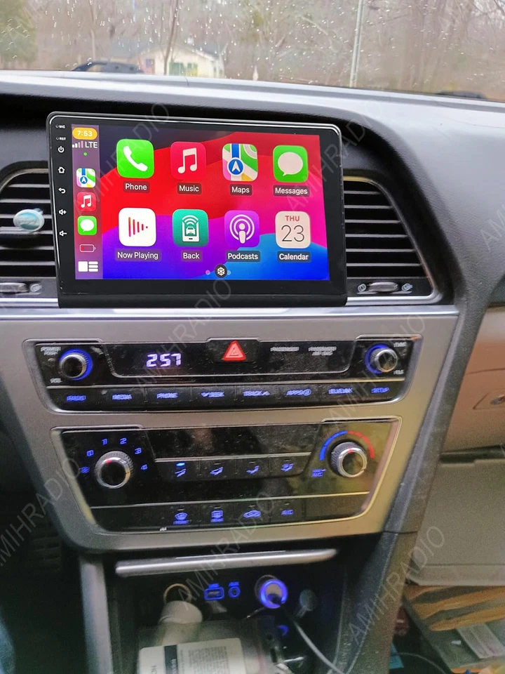 For Hyundai Sonata 2015-2017 Android 13 Carplay Car Radio Stereo Gps Navigation Foto 1 de 4