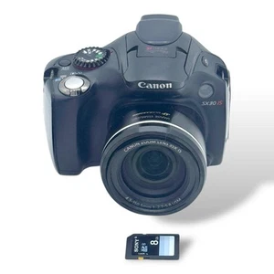Canon PowerShot SX30 IS 14.1MP Digital Camera - Black *GOOD/TESTED 8Gb SD - Picture 1 of 9