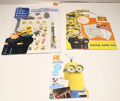 Despicable Me Minions Sticker Activity Books Posters Tattoos Wall Decals - Image 1 of 4