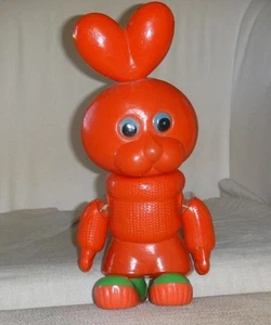 RARE VINTAGE BIG CELLULOID RABBIT DOLL TOY - Picture 1 of 12