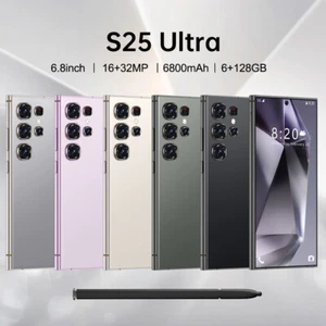 NEW S25 Ultra 5G Unlocked Android 14 Smartphone 128GB Dual SIM Mobile Phone 2025 - Picture 1 of 27
