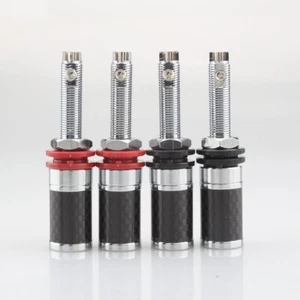 4Pcs Hi-End Copper Amplifier Speaker Banana Hembra Terminal Binding Post Socket - Imagen 1 de 9