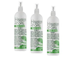 Hawaiian Silky 14in1 Miracle Worker Moisturizer Hair Spray 16 Fl Oz. Pack of 3 - Picture 1 of 4