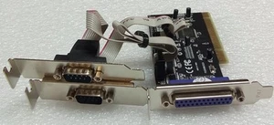 PCI Karte Parallel 2 x Seriell IP-N45-7130-00-02661 PI2009865X2A Low Profile # - Afbeelding 1 van 2