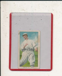1909 Art Devlin, New York Nationals Giants e-95 Philadelphia Caramel Baseball ca