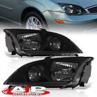 Black Oe Style Replacement Headlights Lamps Left+Right For 2005-2007 Ford Focus