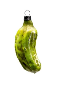 Marolin SMALL PICKLE MA2011218 German Glass Christmas Ornament with Gift Box - Picture 1 of 3