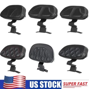 For Harley Touring Model Fits Low Profile Seat Driver Rider Backrest Pad 2009-24 - Imagen 1 de 27