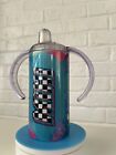 Mini Racing Insulated 20 oz Tumbler/Sippy Cup Double Wall. W Lid And Straw