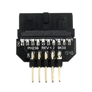 New Panel Plug-in Adapter Computer Motherboard USB3.0 19/20pin To USB2.0 9pin - Afbeelding 1 van 14
