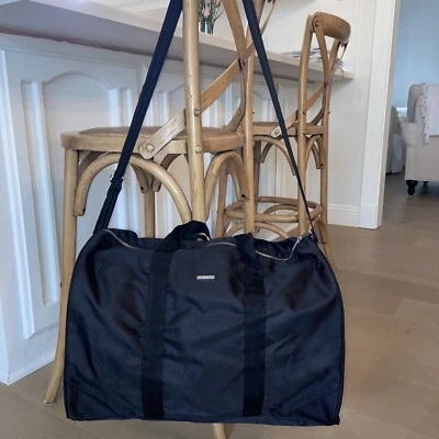 Giorgio Armani Parfums Duffle Bag Gym Zip Black Weekend Sport Travel - Image 1 of 2