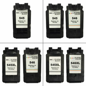 Canon PG545 / CL546 / PG545XL / CL546XL / Black / Colour Refilled Ink Cartridges - Picture 1 of 36