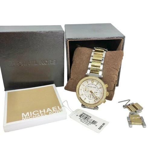 Orologio Donna Michael Kors MK5626 Parker Bicolore Oro Argento Cronografo