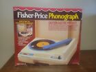 Vintage 1984 Fisher Price Phonograph Record Player With Box and Instructions