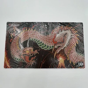 MTG 30th Anniversary Shivan Dragon Playmat Japanese Sealed TCG Standard Size - Picture 1 of 10