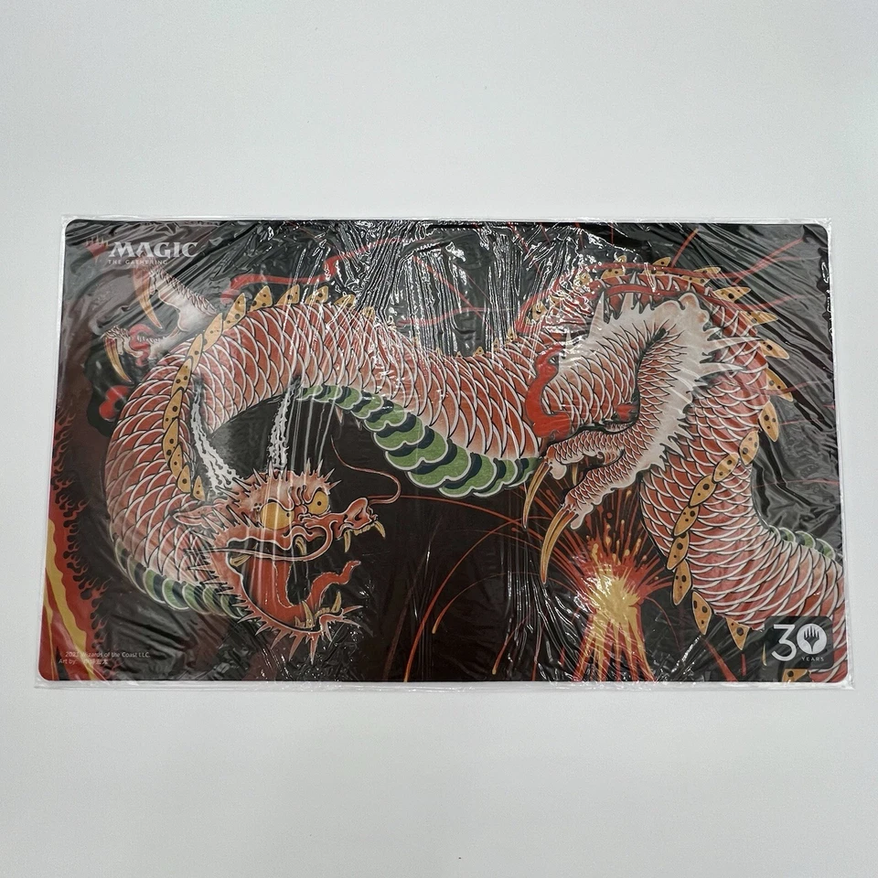MTG 30th Anniversary Shivan Dragon Playmat Japanese Sealed TCG Standard Size - Image 1 of 4