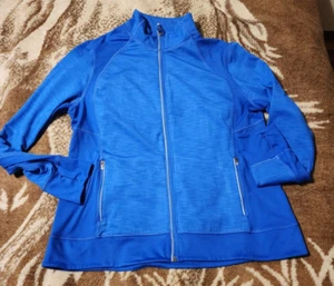 Tangerine Women's Jacket Athletic Royal Blue Size Extra Large XL EUC - Picture 1 of 7
