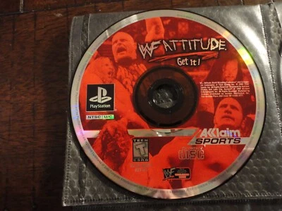 WWF Attitude (Sony PlayStation 1, 1999) DISC ONLY - Image 1 of 2
